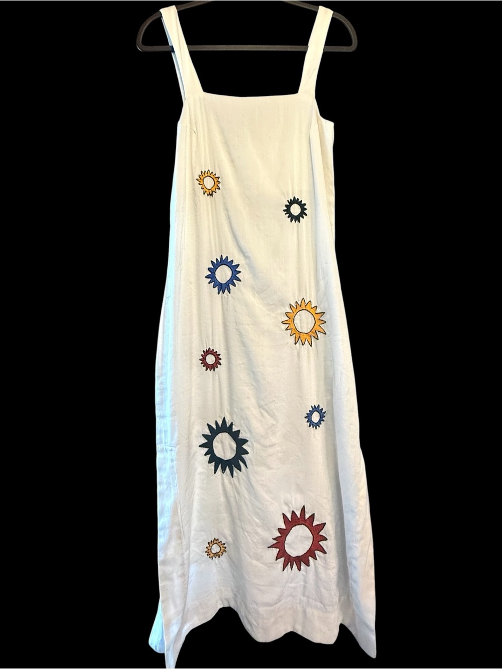 Abercrombie & Fitch Embroidered Sun Tank Dress Side Slits NWOT